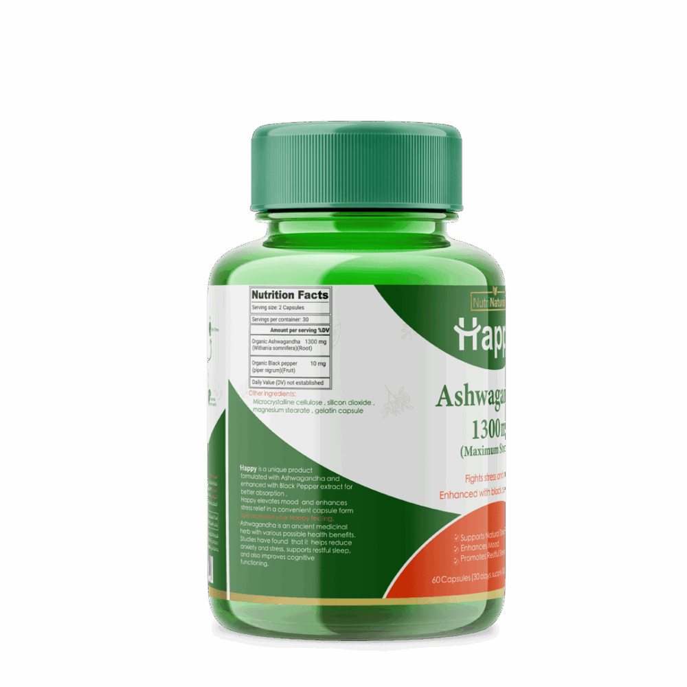 هابى 60 كبسولة-للتخلص من التوتر والحصول على نوم أفضل